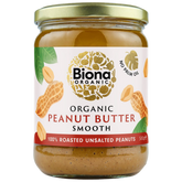 Biona Organic Peanut Butter Smooth - Maapähkinävoi Suolaton 500 g
