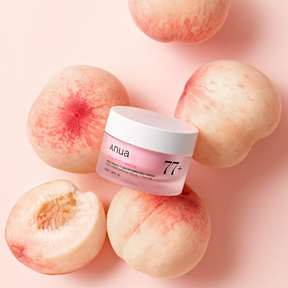 Anua Peach 77% Niacin Enriched Cream -kasvovoide sopii kaikille ihotyypeille, erityisesti samealle, elottomalle ja kuivalle iholle.