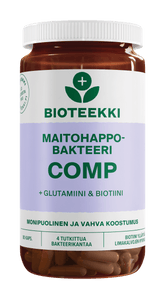 Bioteekki Maitohappobakteeri COMP + Glutamiini & Biotiini 80 kaps.