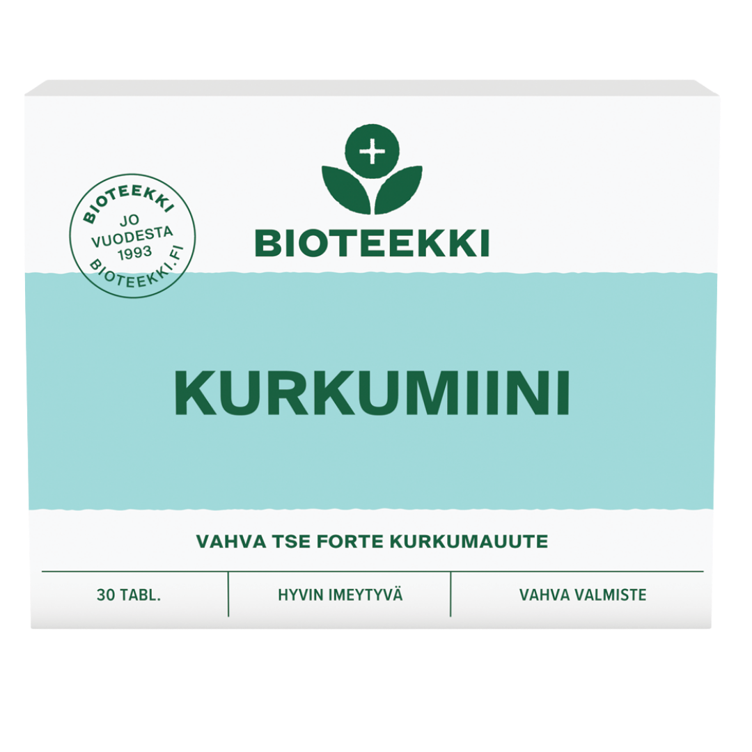 Bioteekin Super Kurkumiini - Vahva TSE Forte - Kurkumauute 30 tabl.