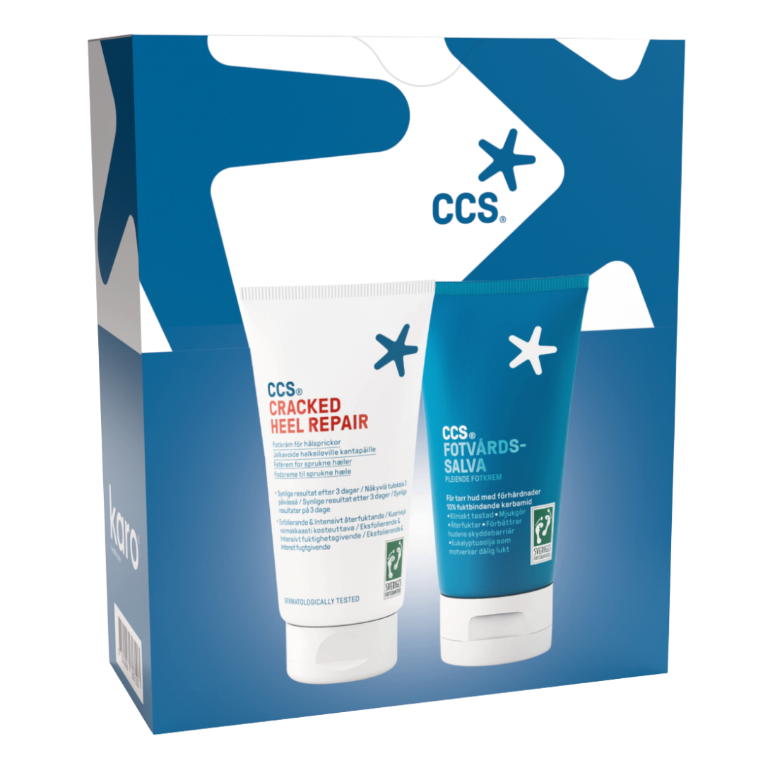 CCS Cracked Heel Repair 75 ml ja Jalkavoide 75 ml - Lahjapakkaus