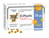 Pharma Nord D-Pearls D-vitamiini 38 µg 160 kaps.
