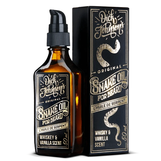 Dick Johnson Snake Oil Whiskey & Vanilla Scent Beard Oil - Partaöljy 50 ml - Sinunapteekki.fi