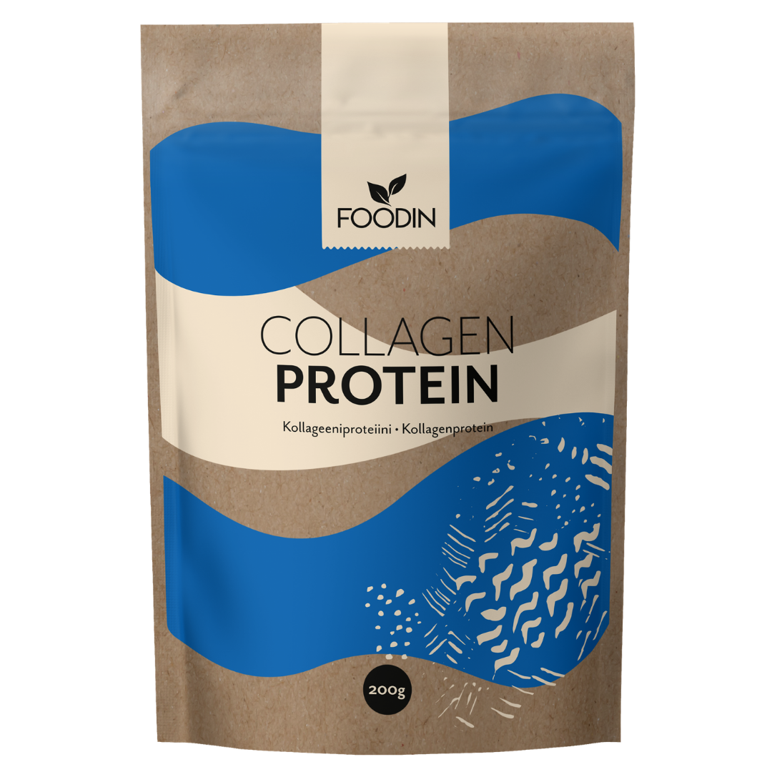 Foodin Collagen Protein - Kollageeniproteiini 200 g- Sinunapteekki.fi