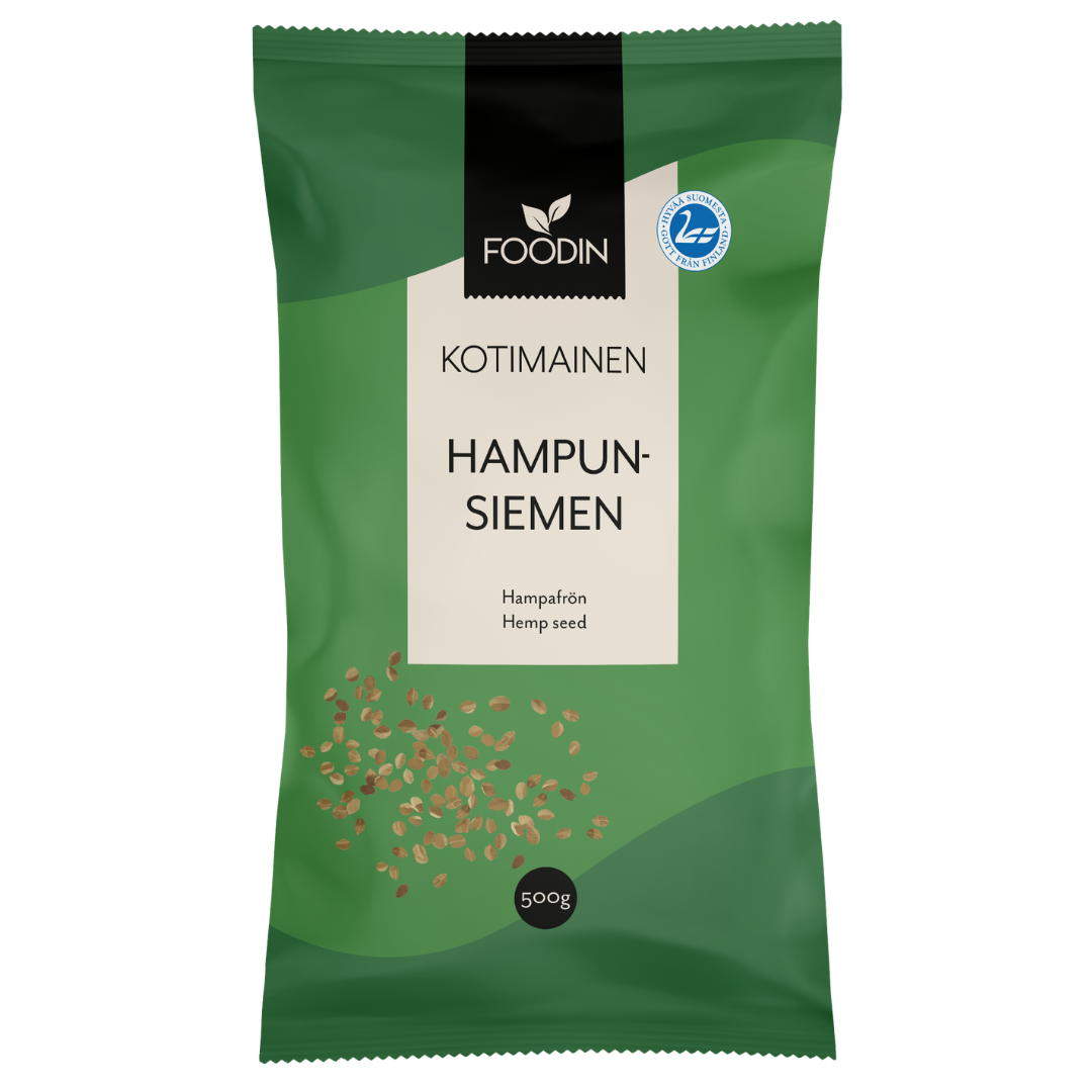 Foodin Kotimainen Hampunsiemen 500 g - Sinunapteekki.fi