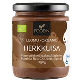 Foodin Herkkuisa Luomu Hasselpähkinä-raakasuklaalevite 250 g - Sinunapteekki.fi