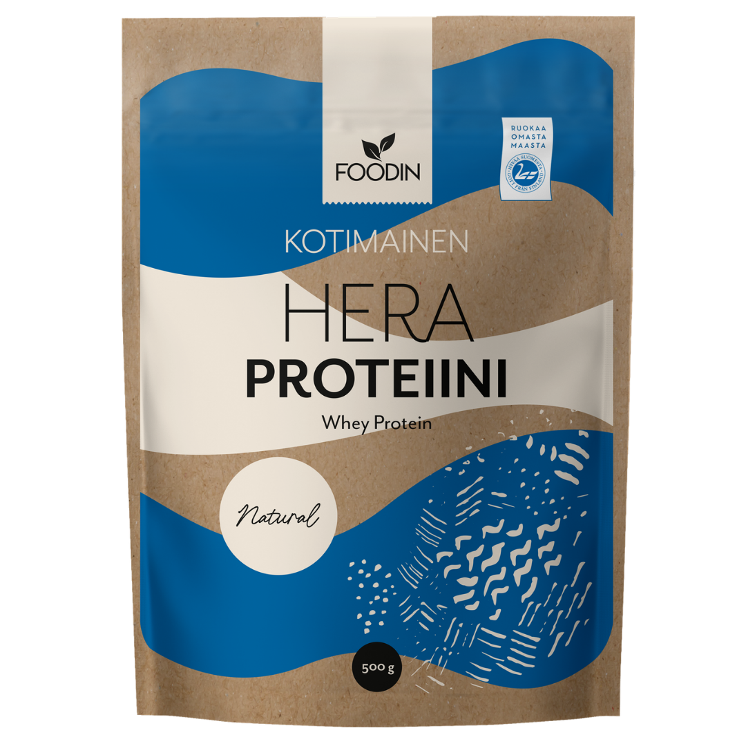 Foodin Kotimainen Heraproteiini - Maustamaton 500 g - Sinunapteekki.fi