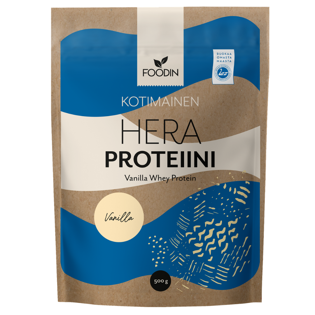 Foodin Kotimainen Heraproteiini Vanilja 500 g - Sinunapteekki.fi