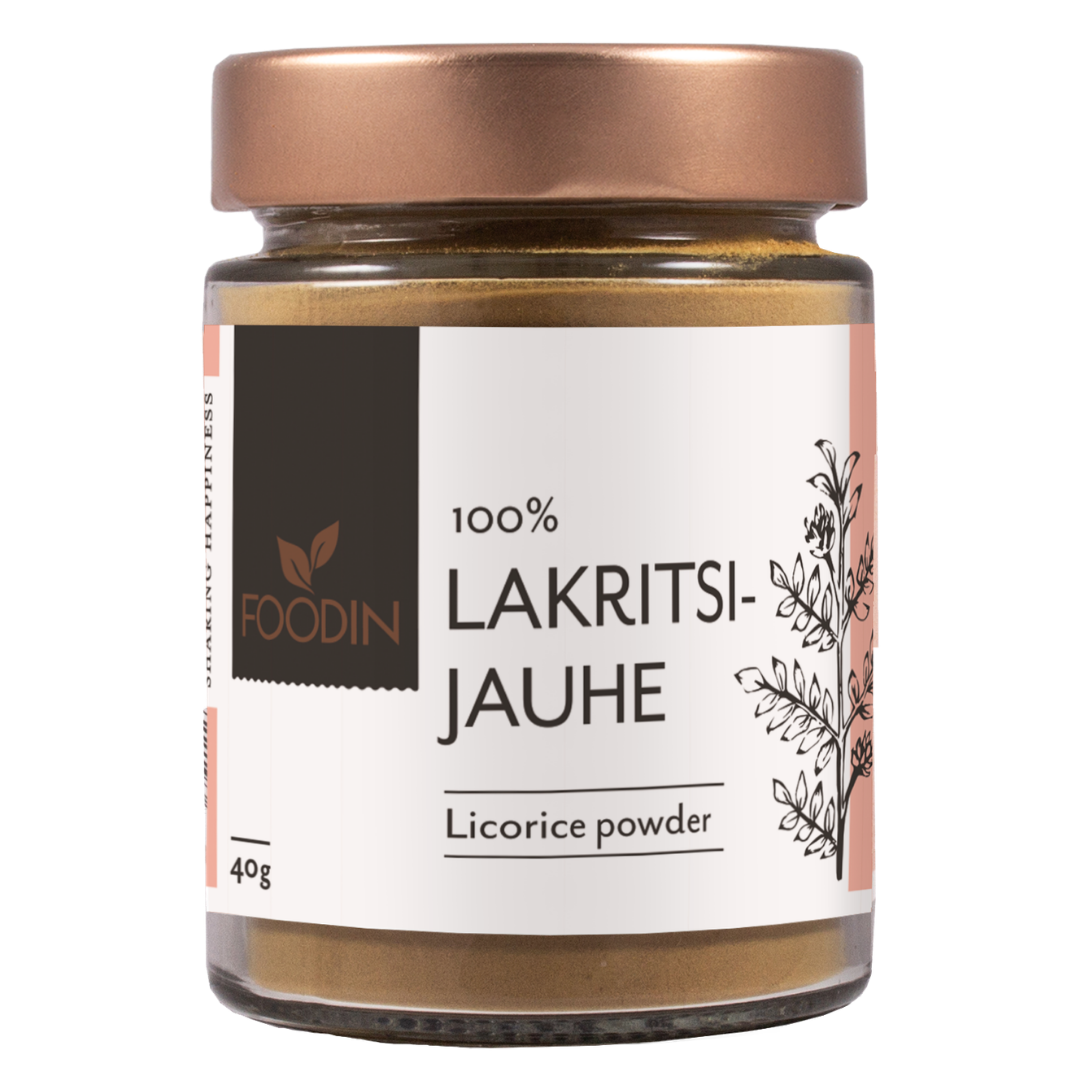 Foodin Lakritsijauhe 40 g - Sinunapteekki.fi