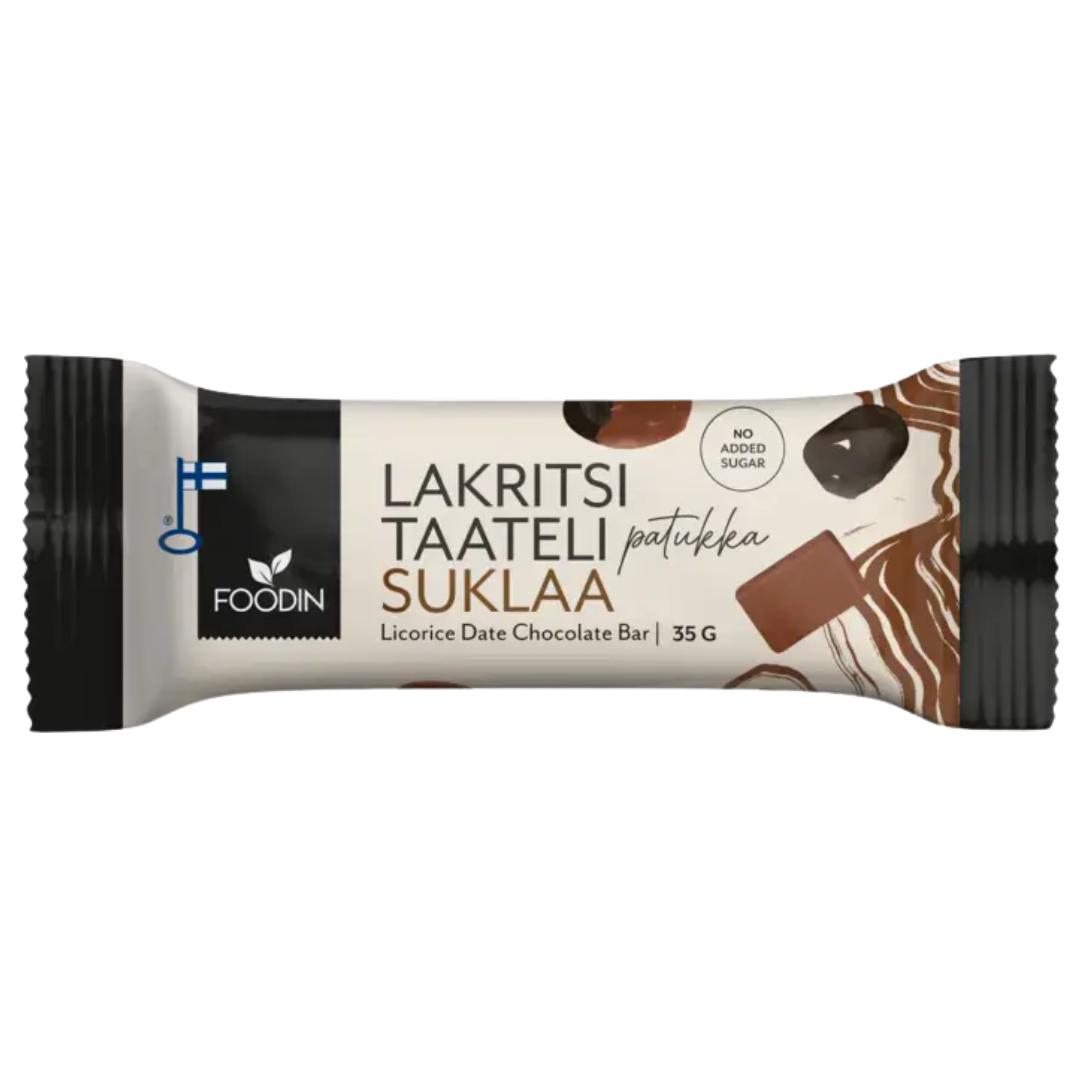 Foodin Laktritsitaatelipatukka Suklaa 35 g - Sinunapteekki.fi