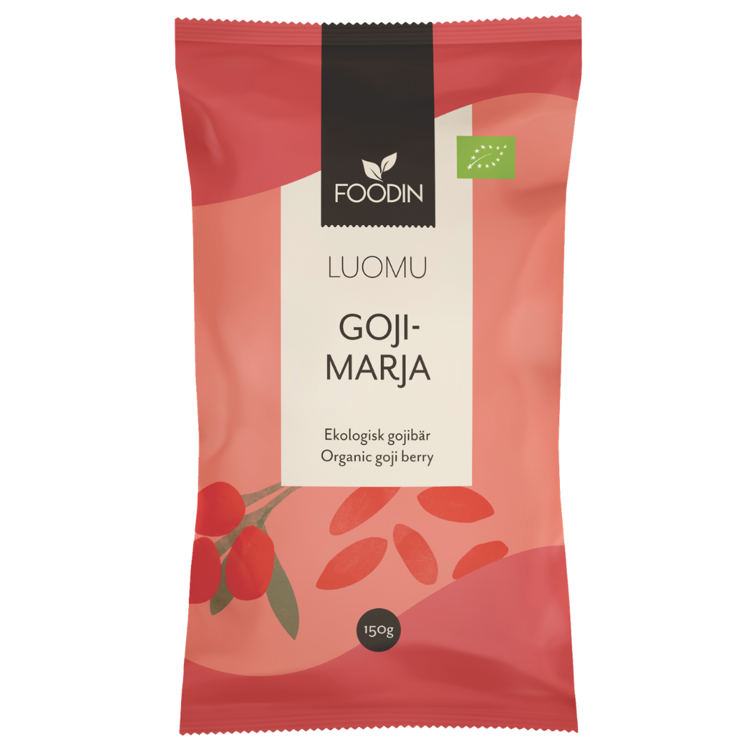 Foodin Goji - marja, Luomu 150 g - Sinunapteekki.fi