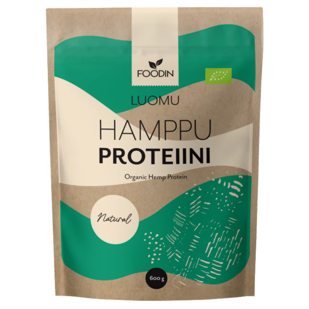 Foodin Luomu Hamppuproteiini 600 g - Sinunapteekki.fi