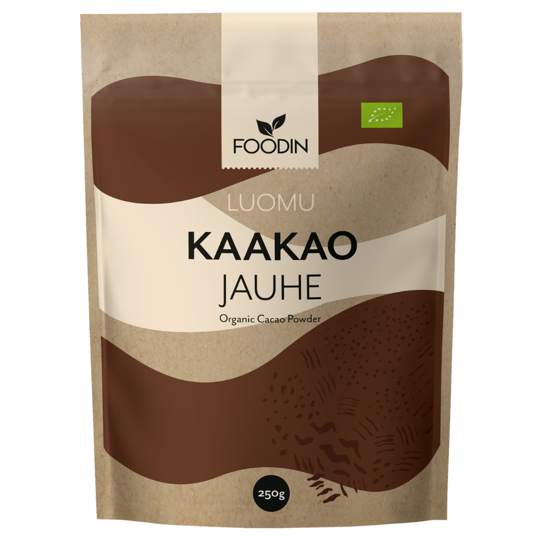 Foodin Luomu Kaakaojauhe 250 g - Sinunapteekki.fi