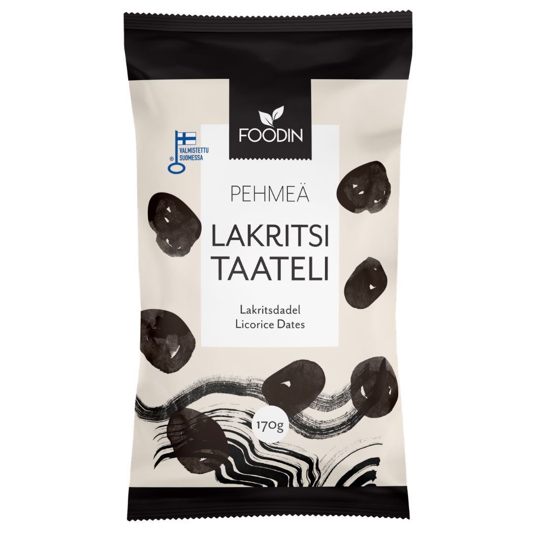 Foodin Lakritsitaateli Luomu 170 g - Sinunapteekki.fi