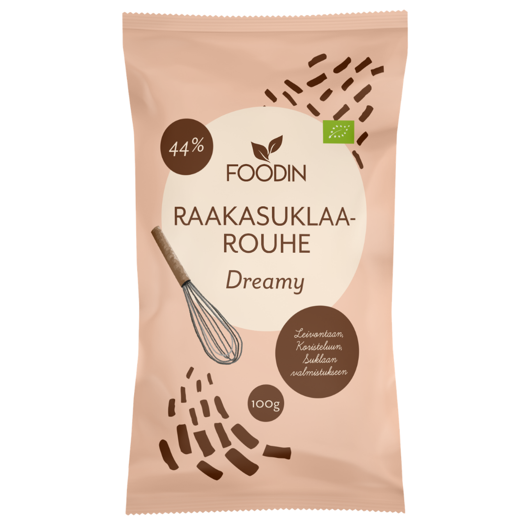 Foodin Raakasuklaarouhe Dreamy 100 g - Sinunapteekki.fi