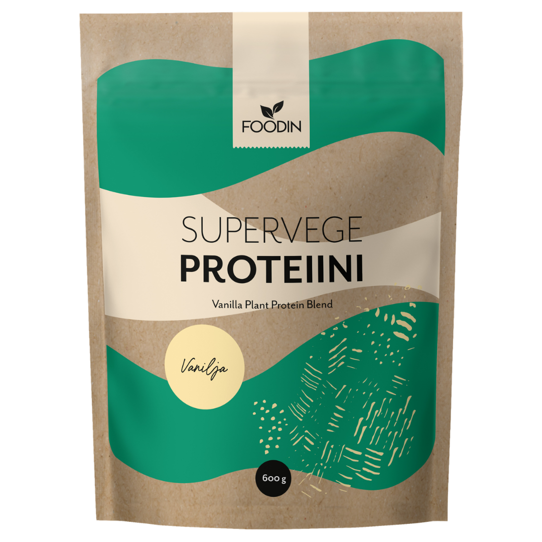 Foodin Supervege Proteiini Vanilja 600 g - Sinunapteekki.fi
