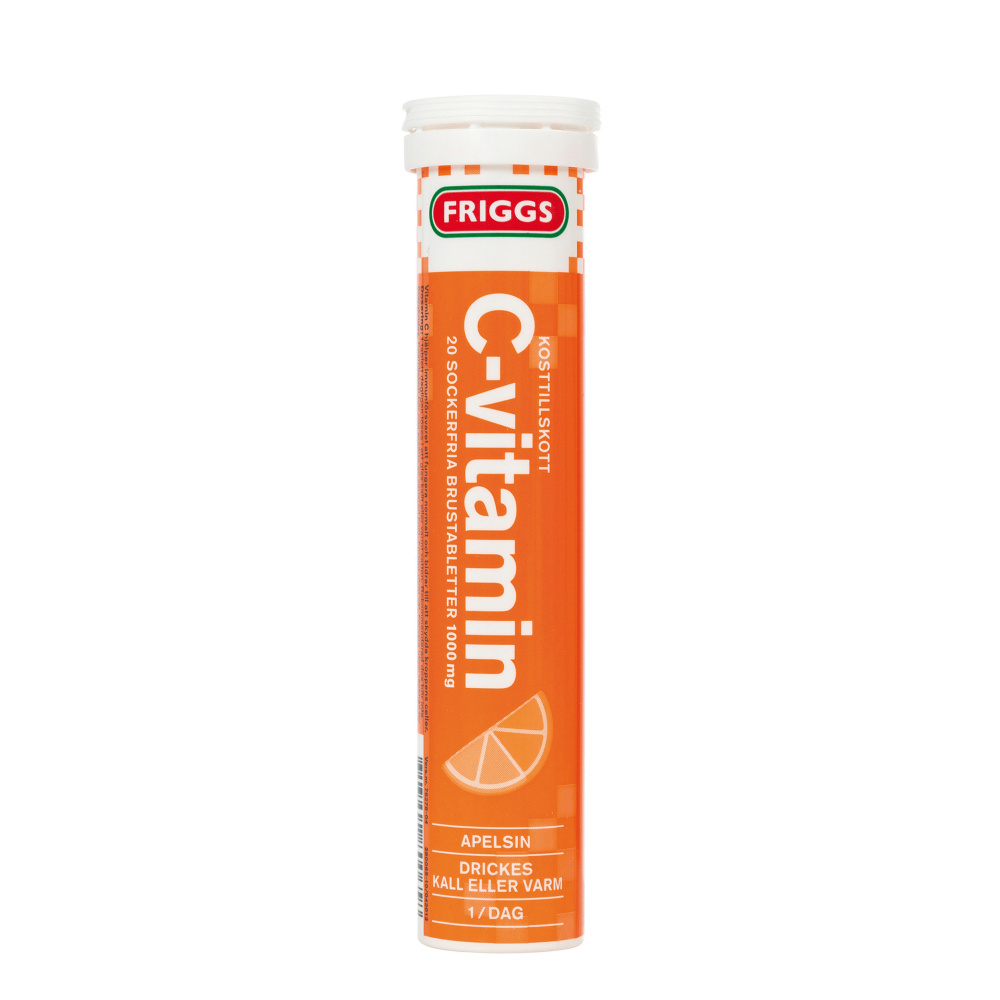 Friggs C-vitamiini Appelsiini 1000 mg Poretabletti 20 tabl.