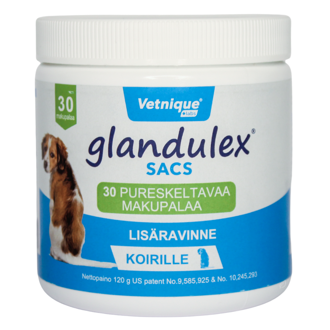 Vetnique Glandulex Sacs - Lisäravinne koirille 30 purutabl. - Sinunapteekki.fi
