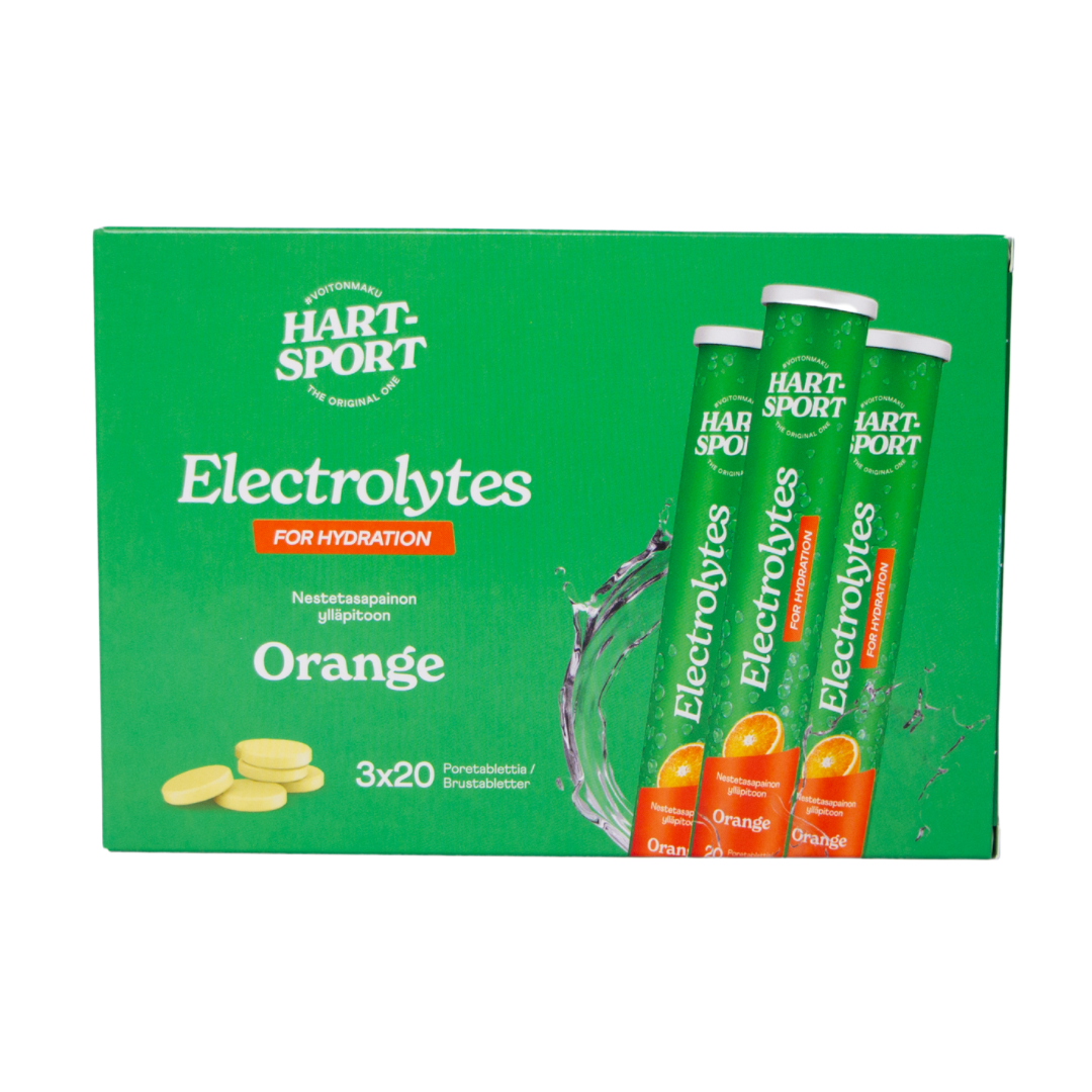Hart-Sport Elektrolyytti Appelsiini 3 x 20 Poretabl. TUKKUPAKKAUS