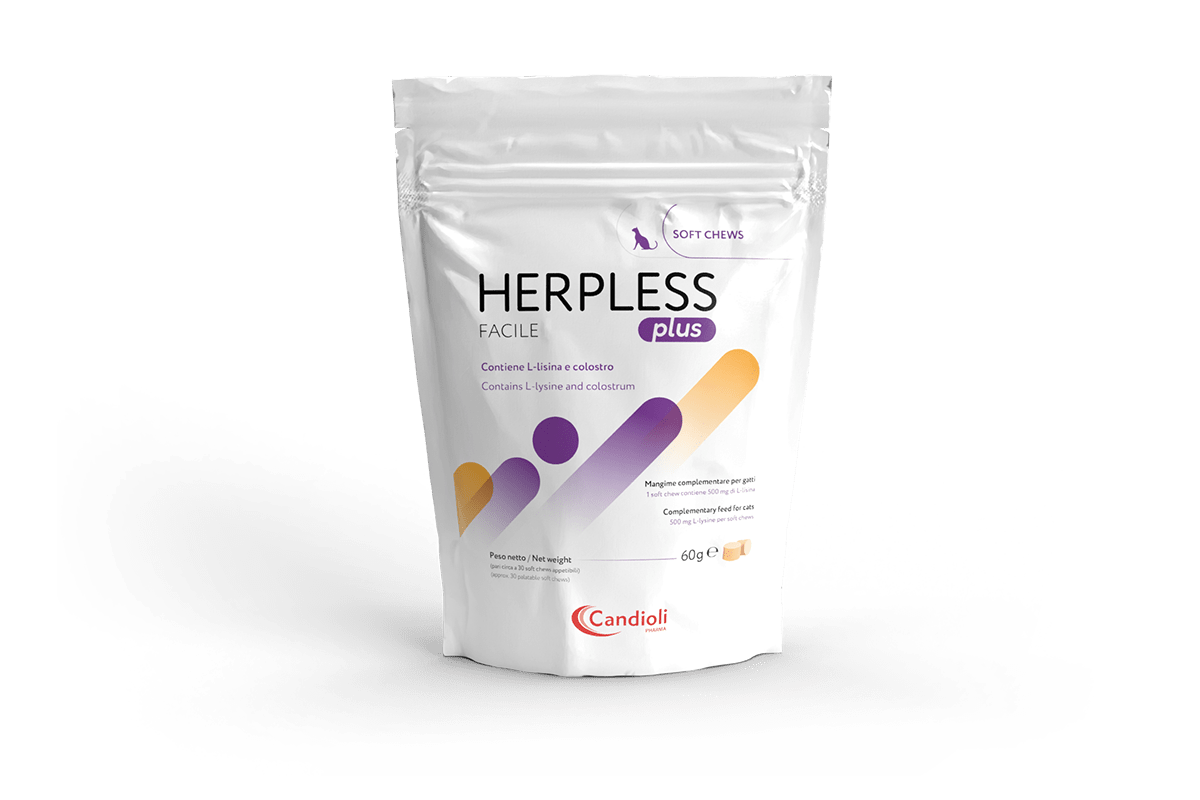 Herpless Facile Plus - Täydennysrehu kissoille 30 makupalaa 60 g - poistuu - Sinunapteekki.fi