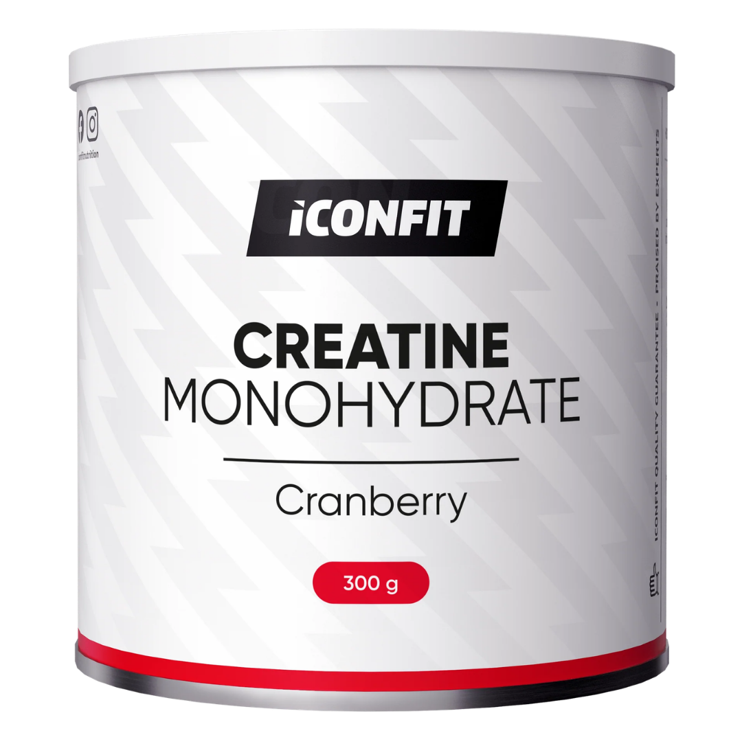 ICONFIT Creatine Monohydrate - Kreatiinimonohydraatti Karpalo 300 g