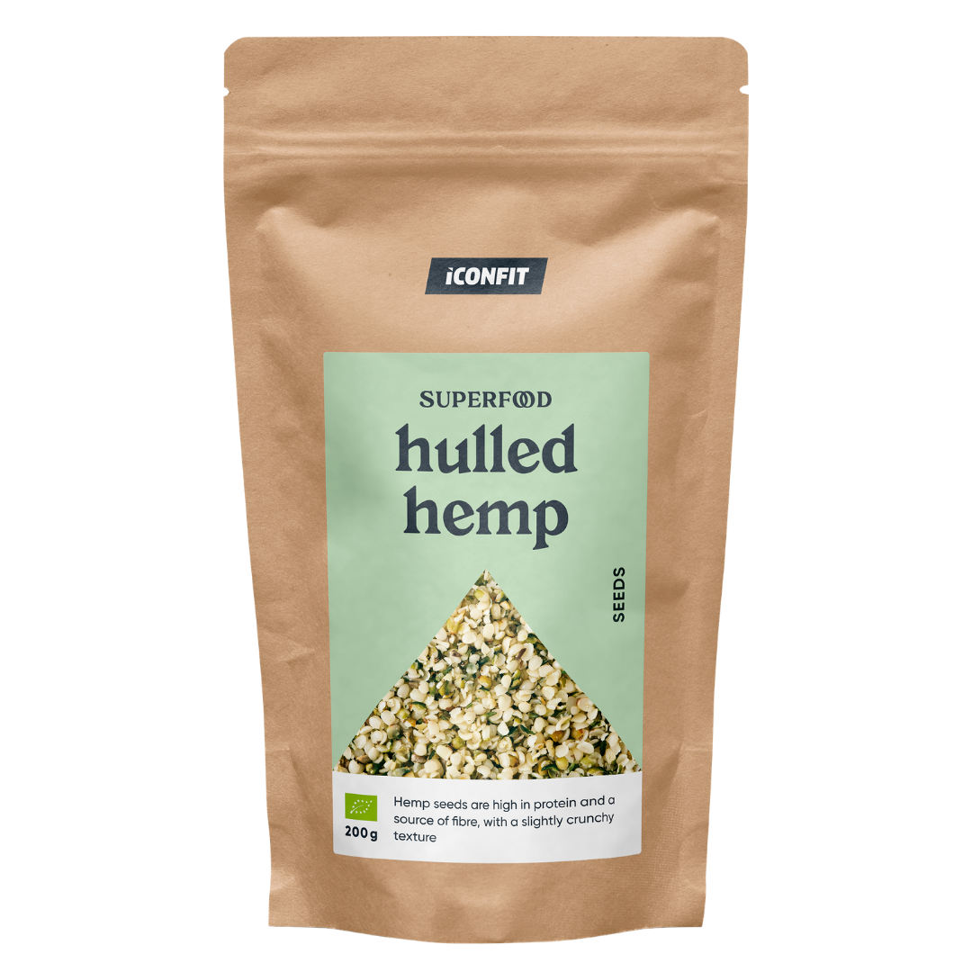 ICONFIT Luomu Kuoritut Hampunsiemenet 200 g