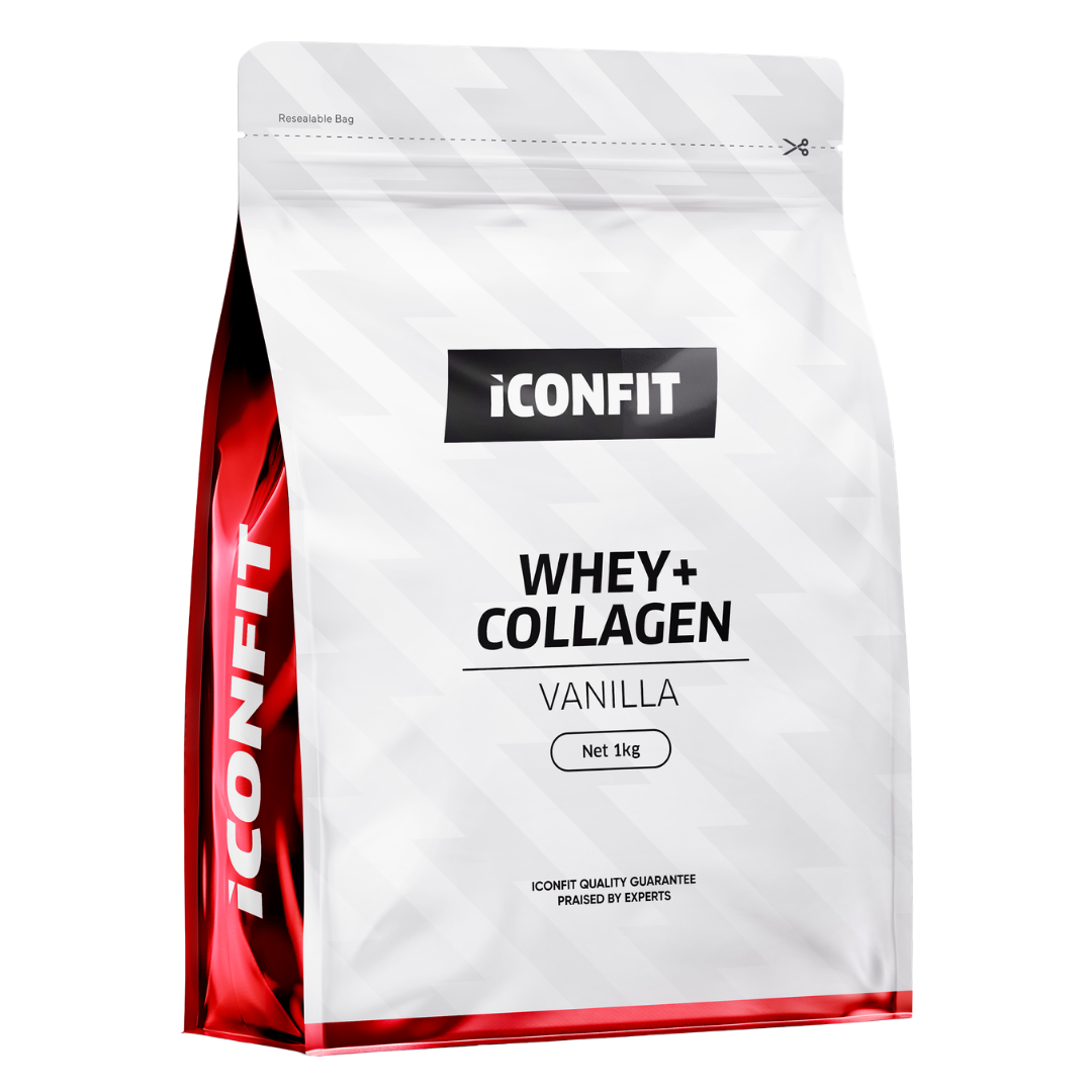 ICONFIT Whey+ Collagen - Heraproteiini & Kollageeni Vanilja 1 kg