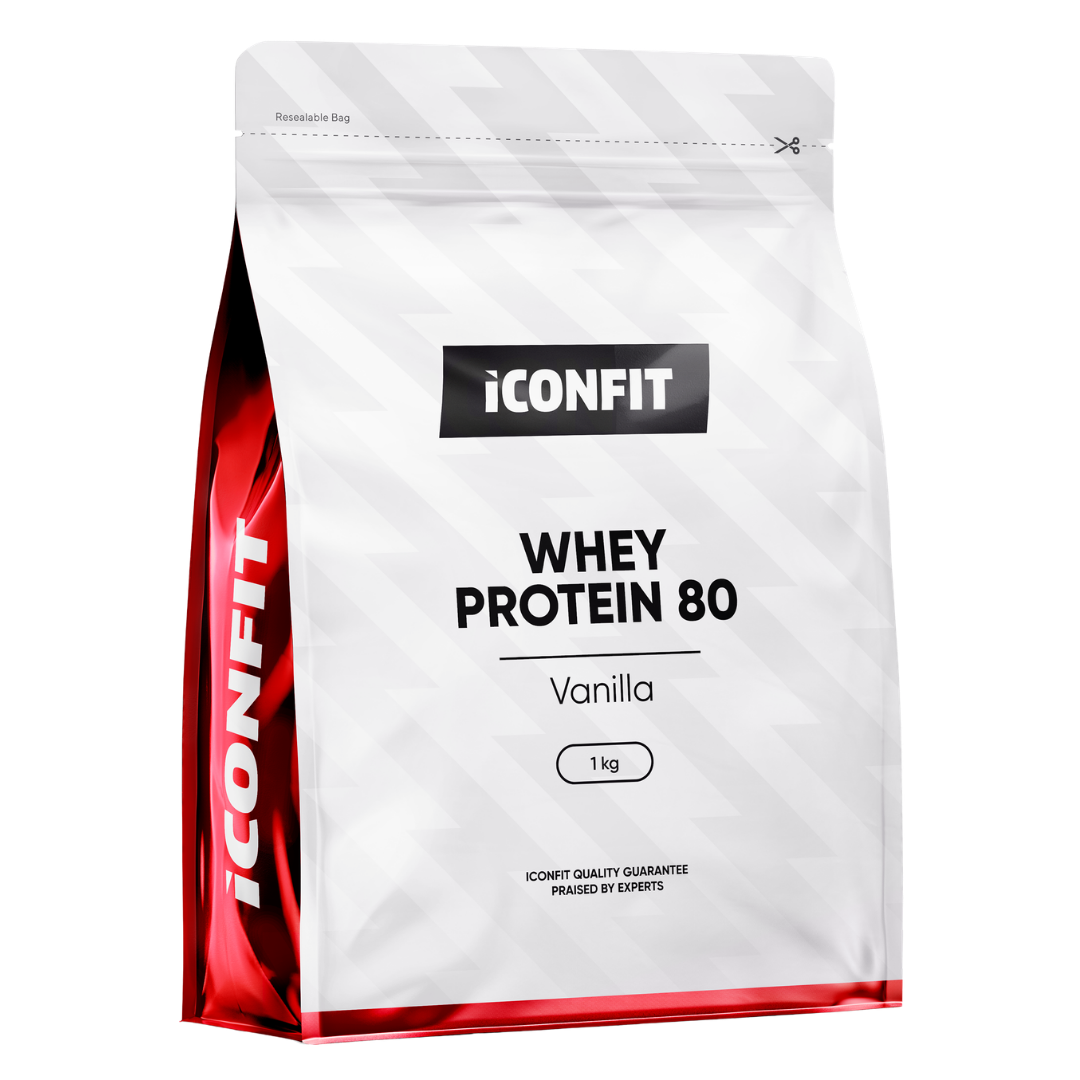 ICONFIT Whey Protein 80 - Heraproteiini Vanilja 1 kg