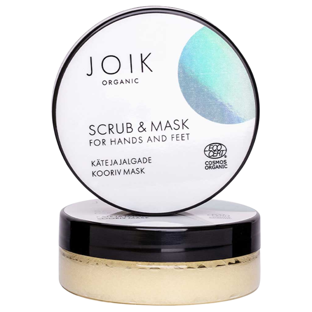 JOIK Organic Scrub & Mask for Hands and Feet - Kuorintanaamio käsille ja jaloille 85 g - Sinunapteekki.fi