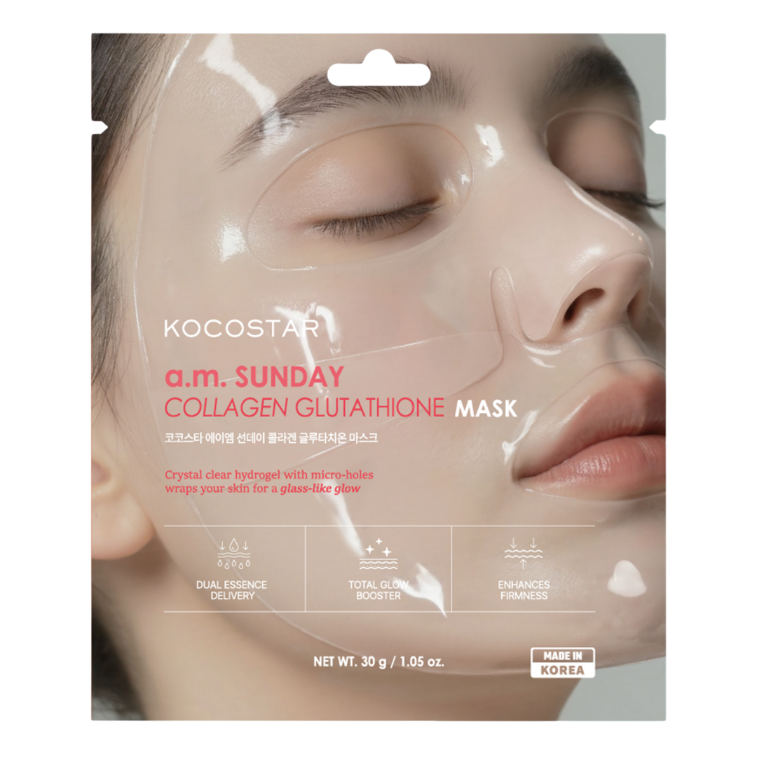 KOCOSTAR a.m. Sunday Collagen Glutathione Mask - Kasvonaamio 1 kpl - Sinunapteekki.fi