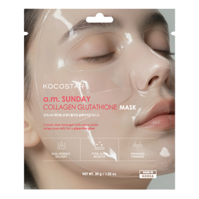 KOCOSTAR a.m. Sunday Collagen Glutathione Mask - Kasvonaamio 1 kpl - Sinunapteekki.fi