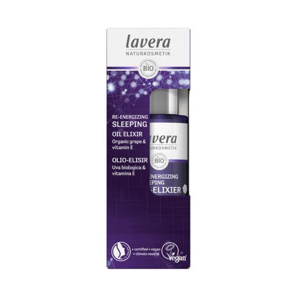 Lavera Re-Energizing Sleeping Oil Elixir - Öljyeliksiiri 30 ml - poistuu - HUOM Päiväys 11/2026