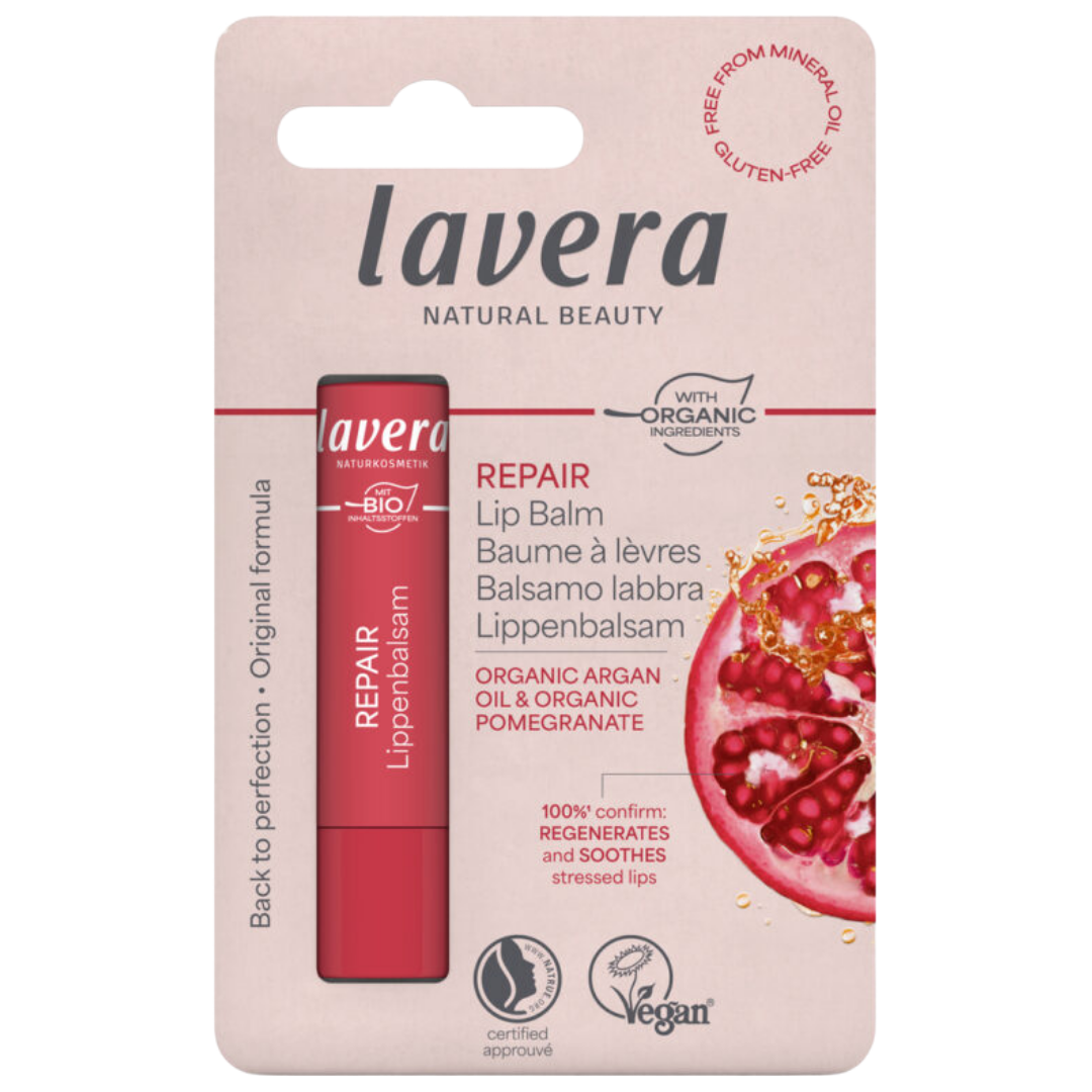 Lavera Repair Lip Balm - Huulivoide Granaattiomena