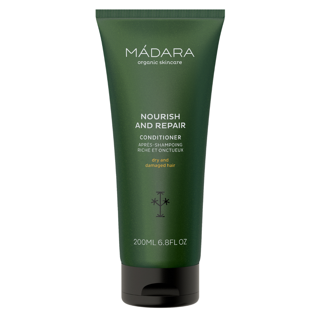 Madara Nourish and Repair Hoitoaine, kuiville ja vaurioituneille hiuksille 200 ml - Sinunapteekki.fi