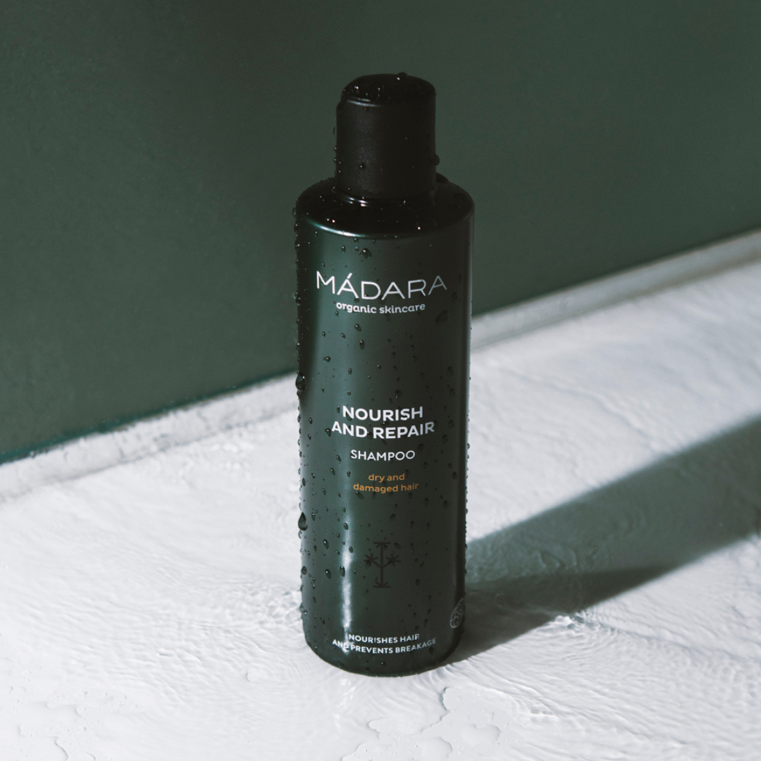 Madara Nourish and Repair Shampoo, kuiville ja vaurioituneille hiuksille 250 ml - Sinunapteekki.fi