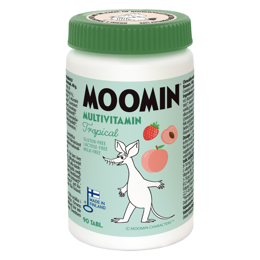 Moomin Monivitamiini Tropical 90 tabl.
