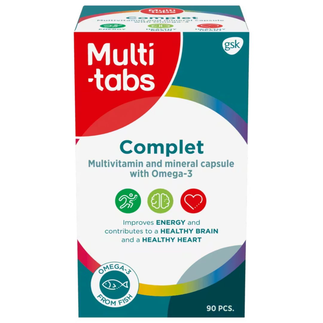 Multi-tabs Complet Monivitamiini + Omega-3 90 kaps.