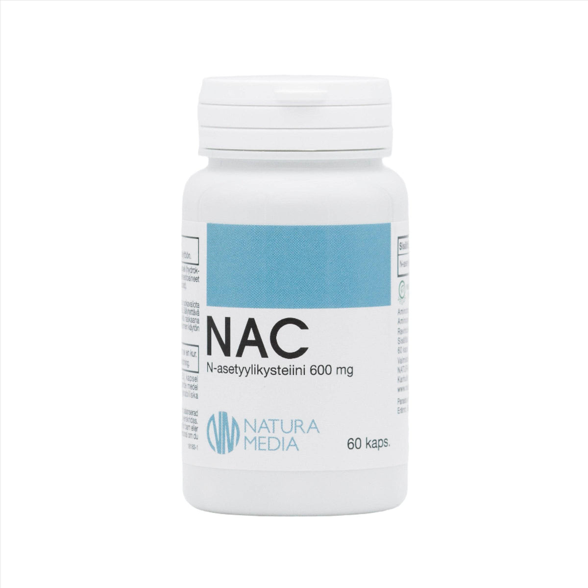 Natura Media NAC 600 mg 60 kaps. - Sinunapteekki.fi