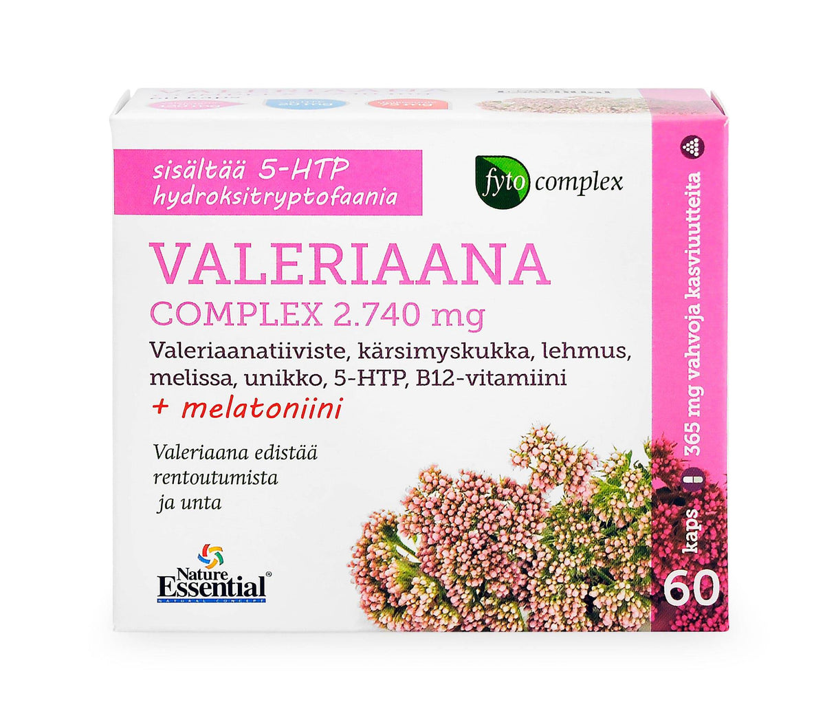Natura Media Valeriaana Complex 2740 mg 60 kaps. - Sinunapteekki.fi