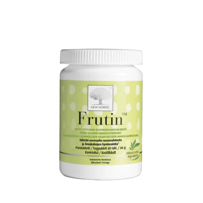 New Nordic Frutin - Kuitu-vitamiini-kivennäisainevalmiste 60 tabl. - Sinunapteekki.fi