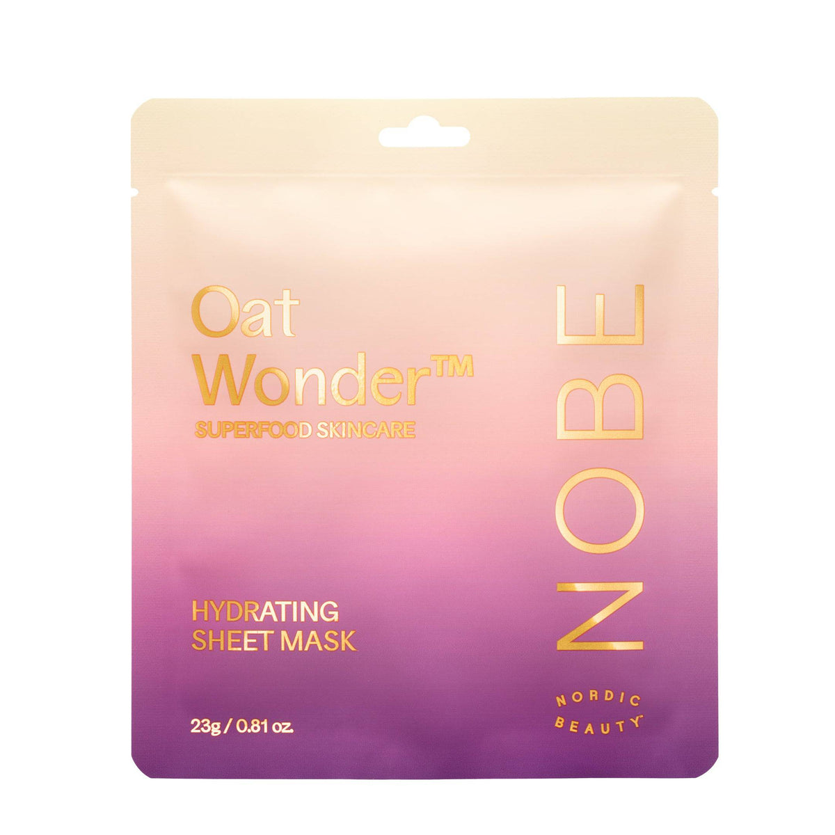 NOBE Oat Wonder Hydrating Sheet Mask - Kangasnaamio 1 kpl - Sinunapteekki.fi