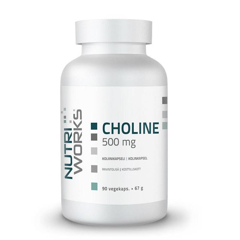 Nutri Works Choline 500 mg - Koliini 90 kaps. - Sinunapteekki.fi