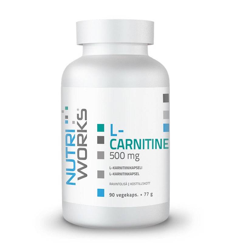 Nutri Works L-Carnitine 500 mg - L-Karnitiini 90 kaps. - Sinunapteekki.fi