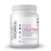 Nutri Works Pure Creatine Monohydrate 100% Micronized - Mikronoitu kreatiinijauhe 500 g - Sinunapteekki.fi