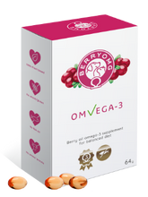 BerryOMG OMvEGA -3- Täydennysravinto Koirille ja Kissoille 90 kaps.