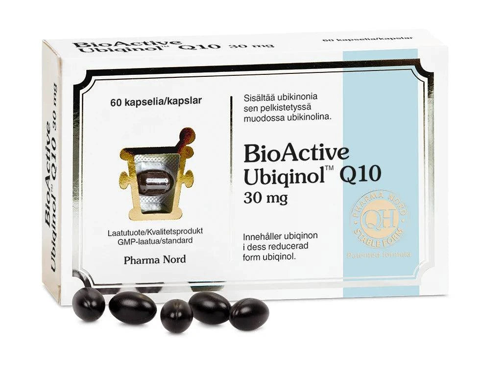 Pharma Nord BioActive Q10 Ubiqinol 30 mg 60 kaps. - Sinunapteekki.fi