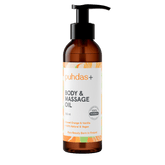 Puhdas+ Body & Massage Oil - Vartalo & Hierontaöljy appelsiini ja vanilja 150 ml - Sinunapteekki.fi