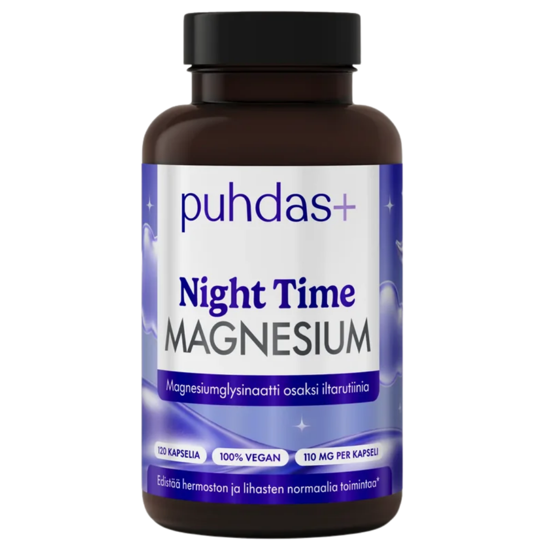Puhdas+ Night Time Magnesium 120 kaps.