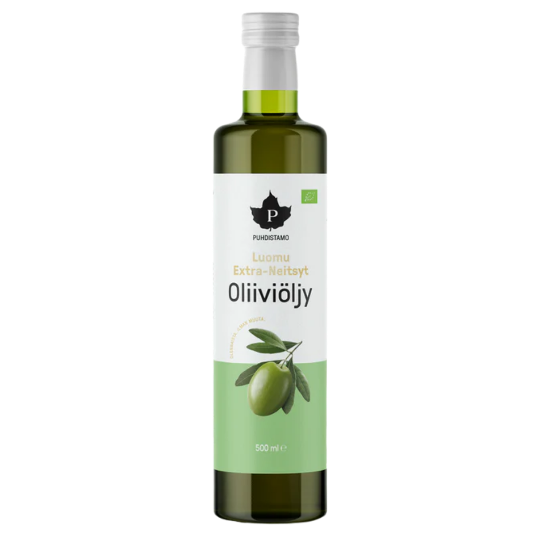 Puhdistamo Luomu Extra Neitsyt Oliiviöljy 500 ml
