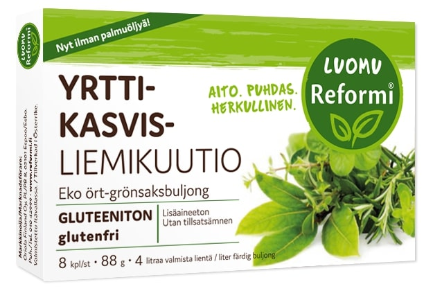 Reformi Luomu Kasvisliemikuutio Yrtti 8 kpl